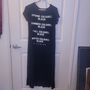 Killstar Side Slit Maxi Dress